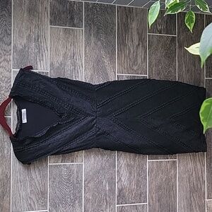 BAILEY 44 Lace Dress Black Size XS Vcut Knee Length